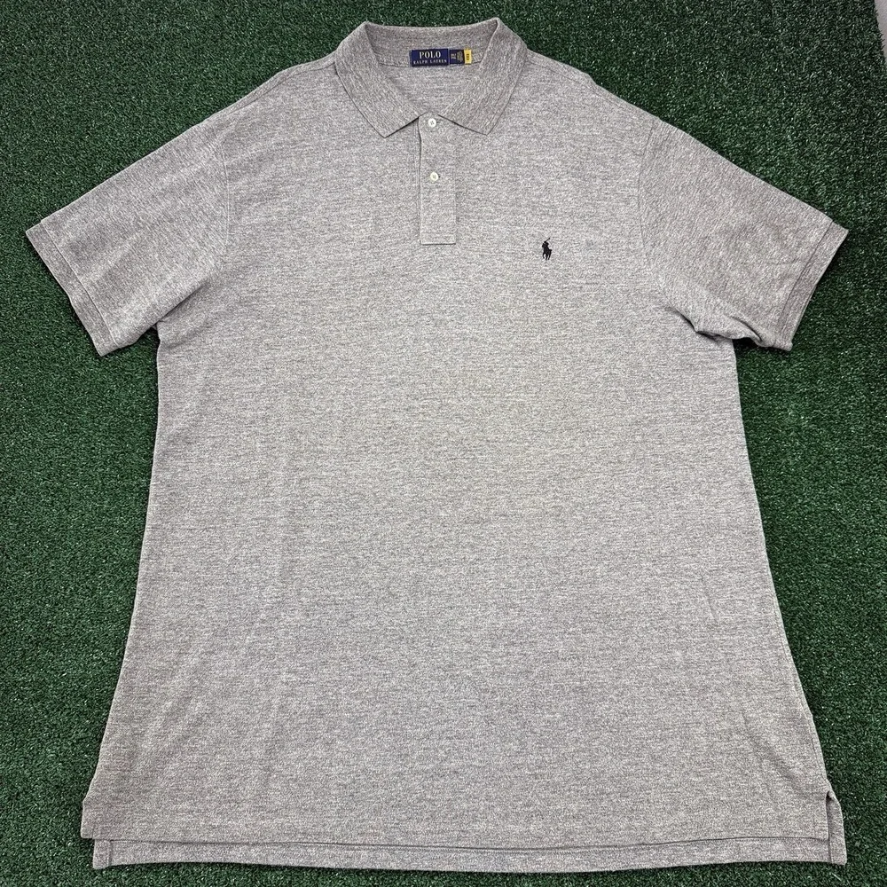 Polo Ralph Lauren Men's Short Sleeve Polo Shirt Size 2XLT Gray
